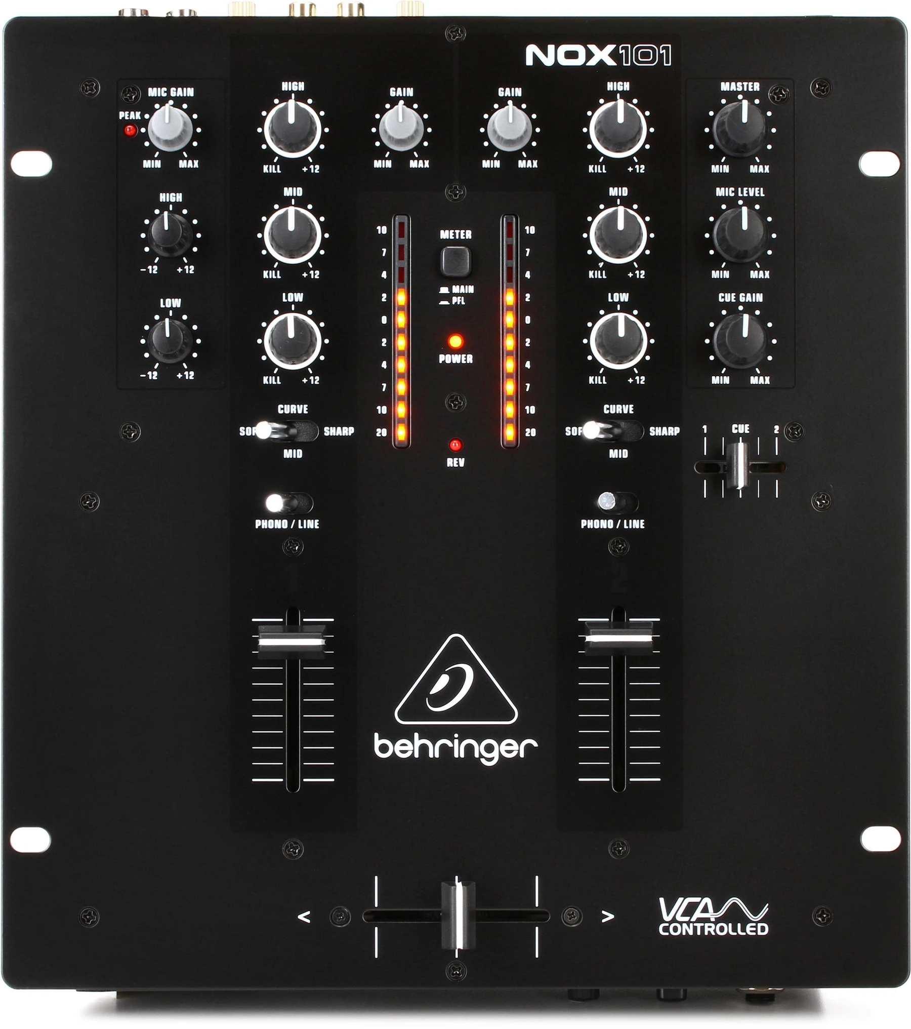 Behringer Pro Mixer NOX101 2通道 DJ 调音台