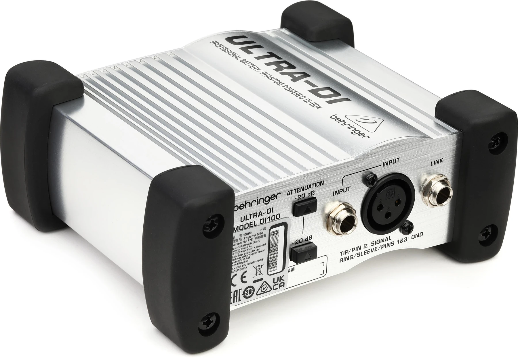 Behringer Ultra-DI DI100 单通道有源麦克风／乐器直插盒