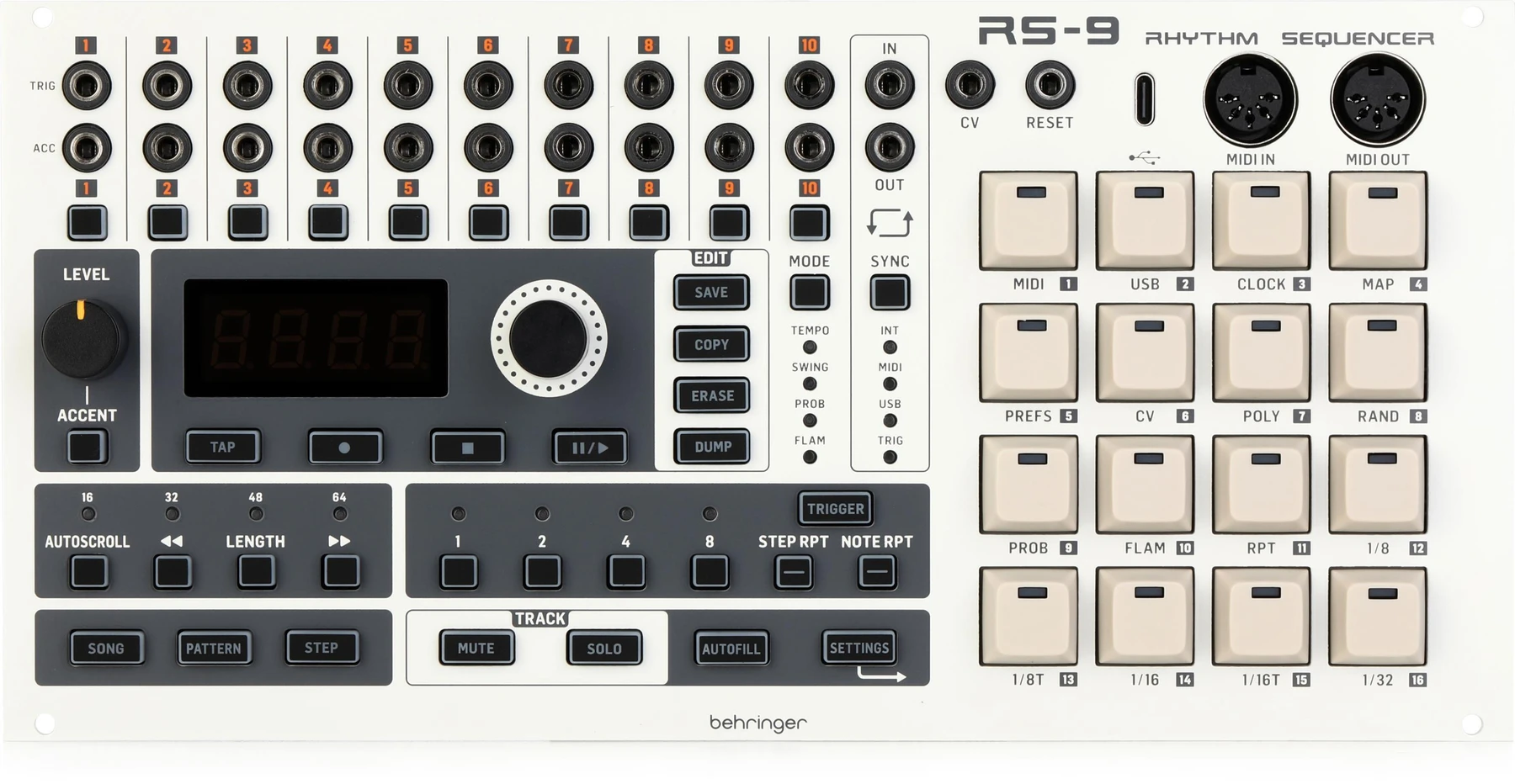 Behringer RS-9 节奏音序器 Eurorack 模块