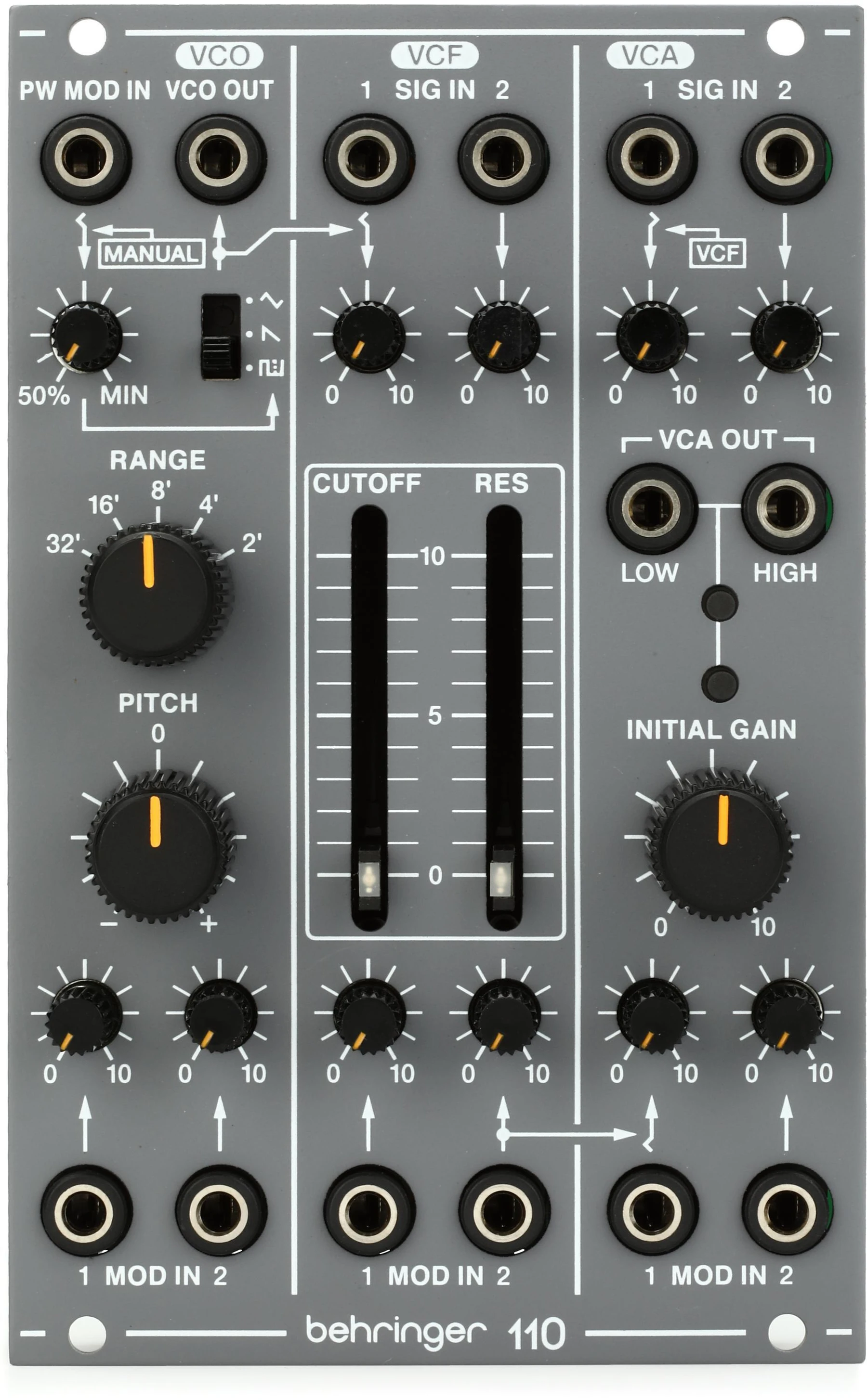Behringer 110 VCO/VCF/VCA Eurorack 模块