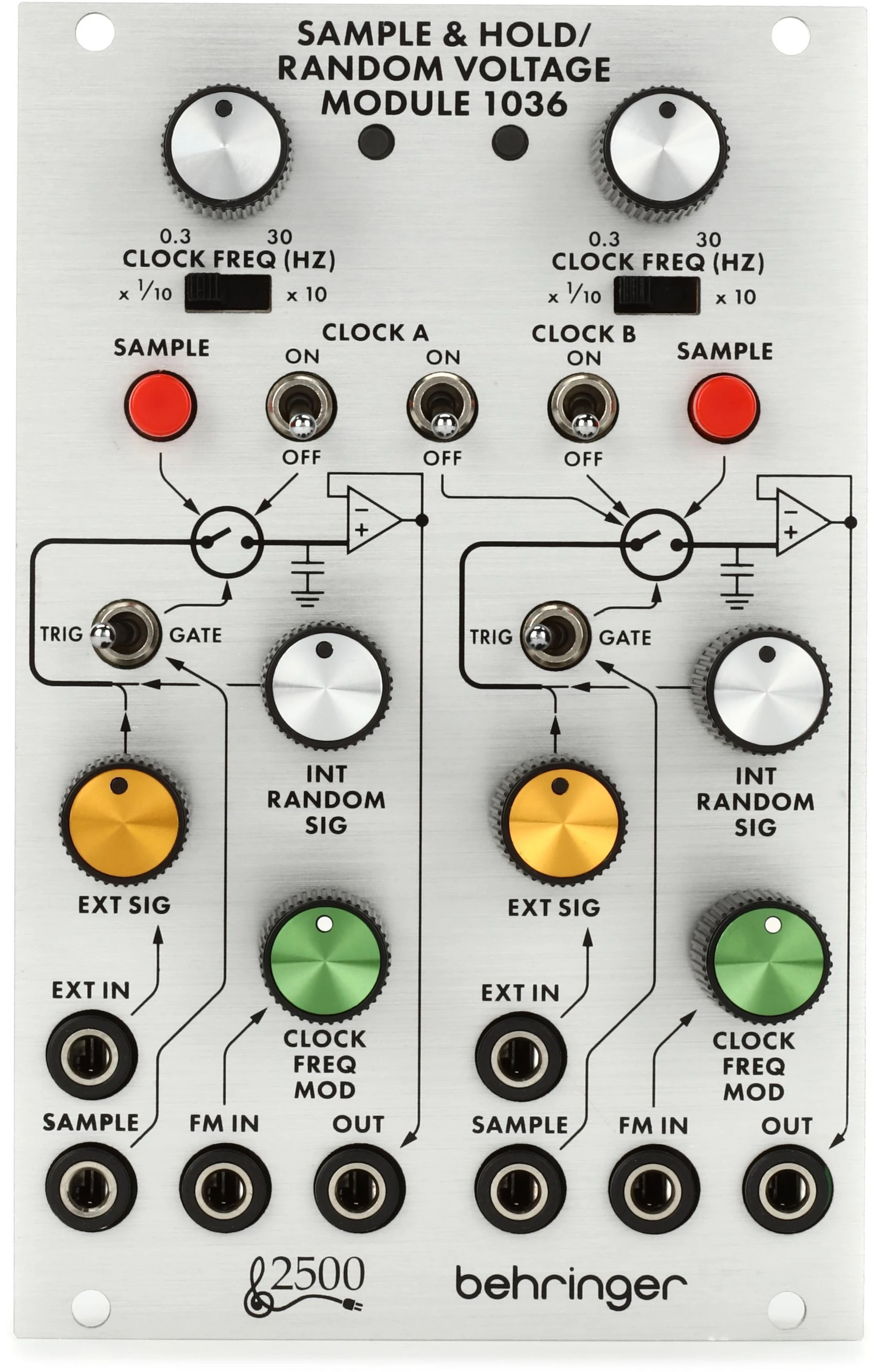Behringer 1036 采样保持/随机电压 Eurorack 模块