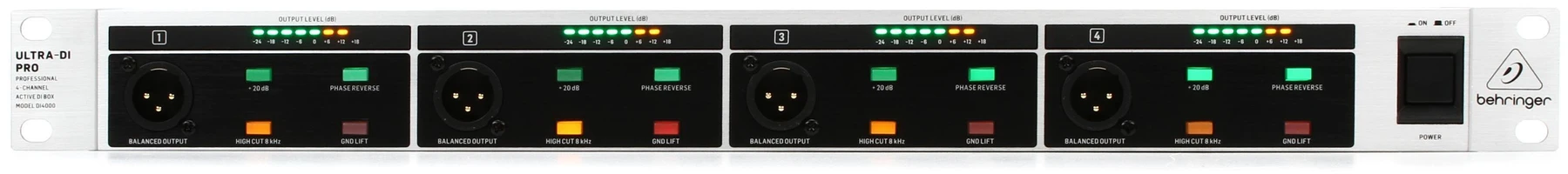 Behringer DI4000 V2 4 通道有源直连盒