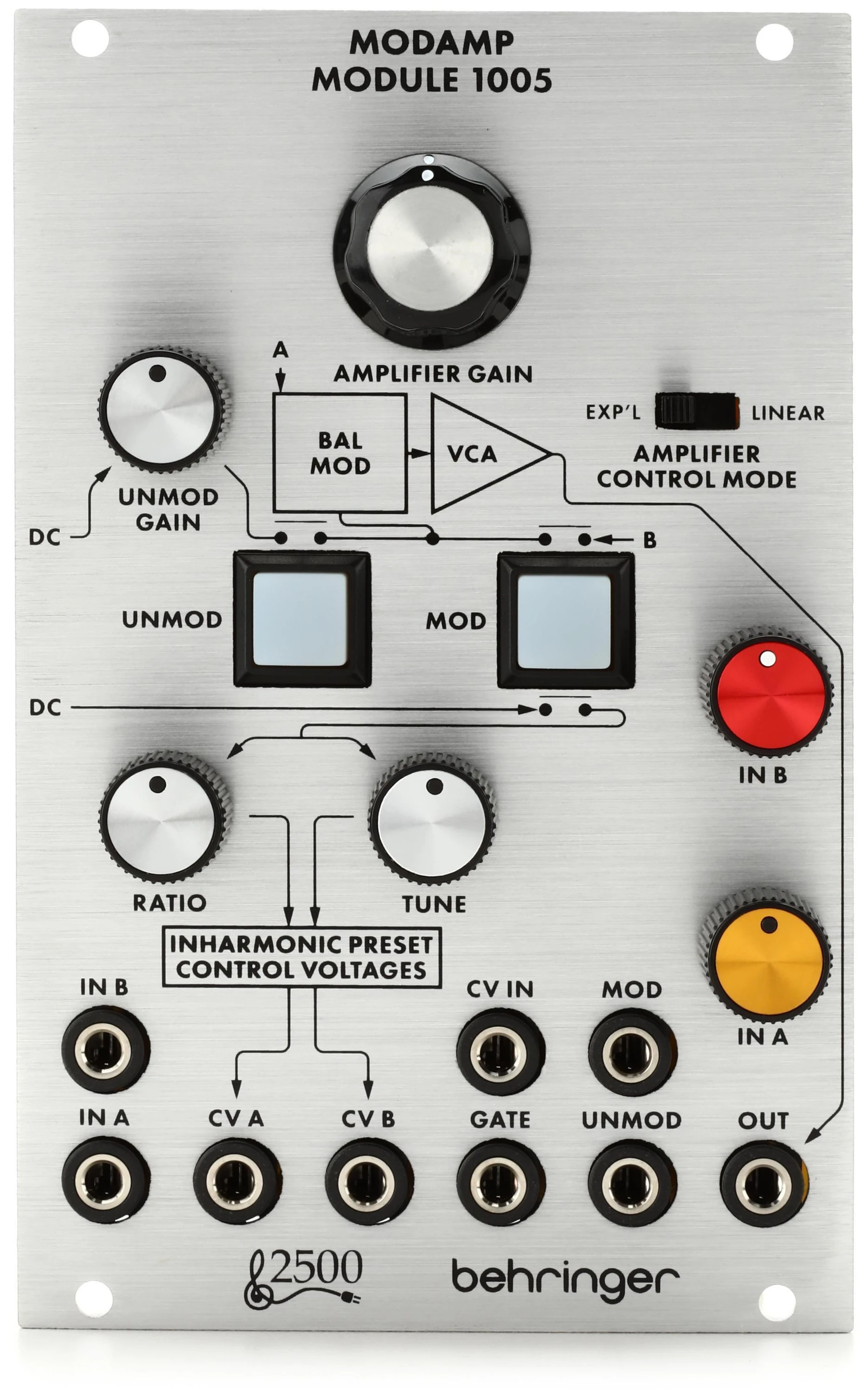 Behringer 1005 调制放大器环形调制器和 VCA Eurorack 模块