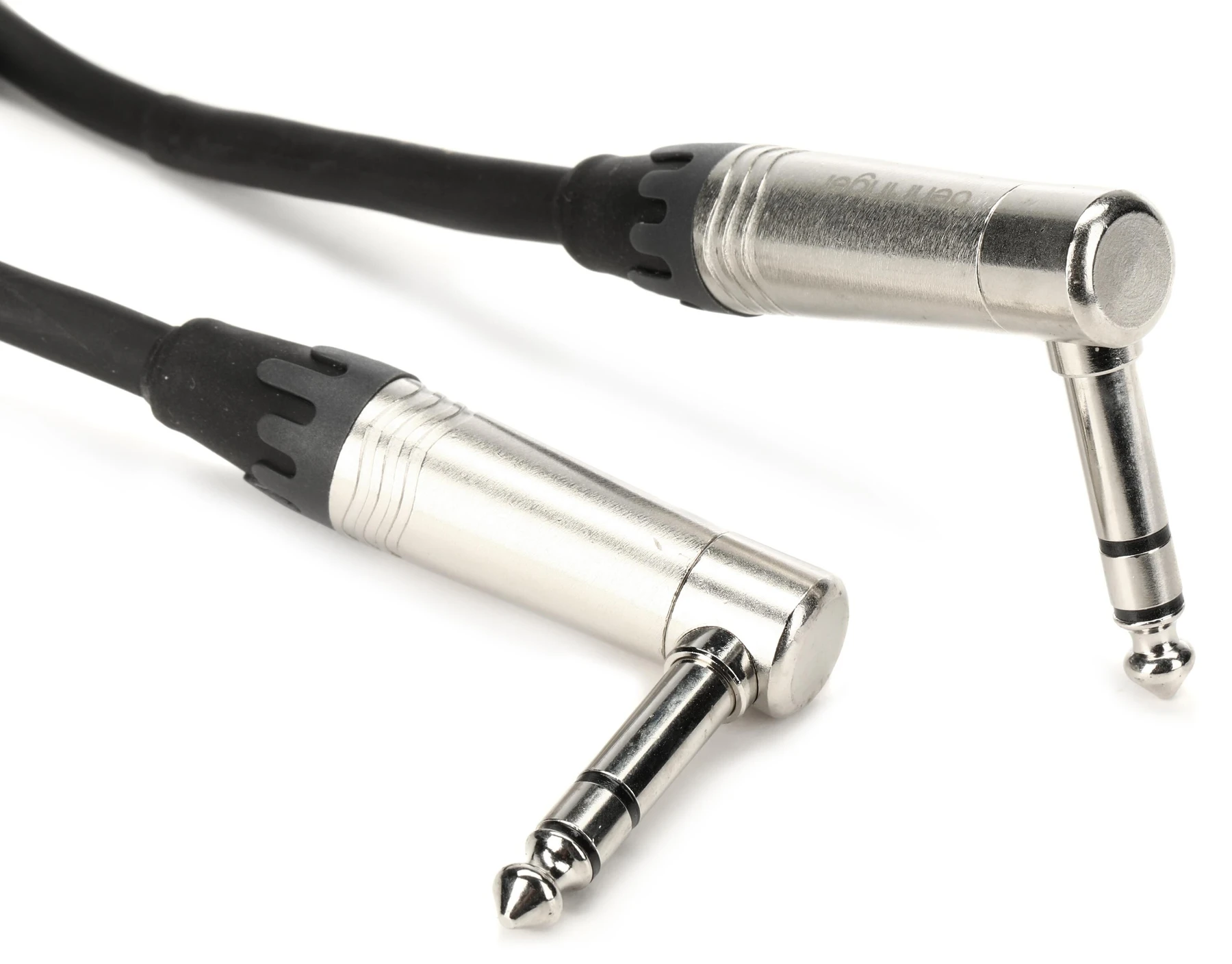 Behringer GIC604SR 1/4英寸TRS公头直角乐器线缆 - 2英尺