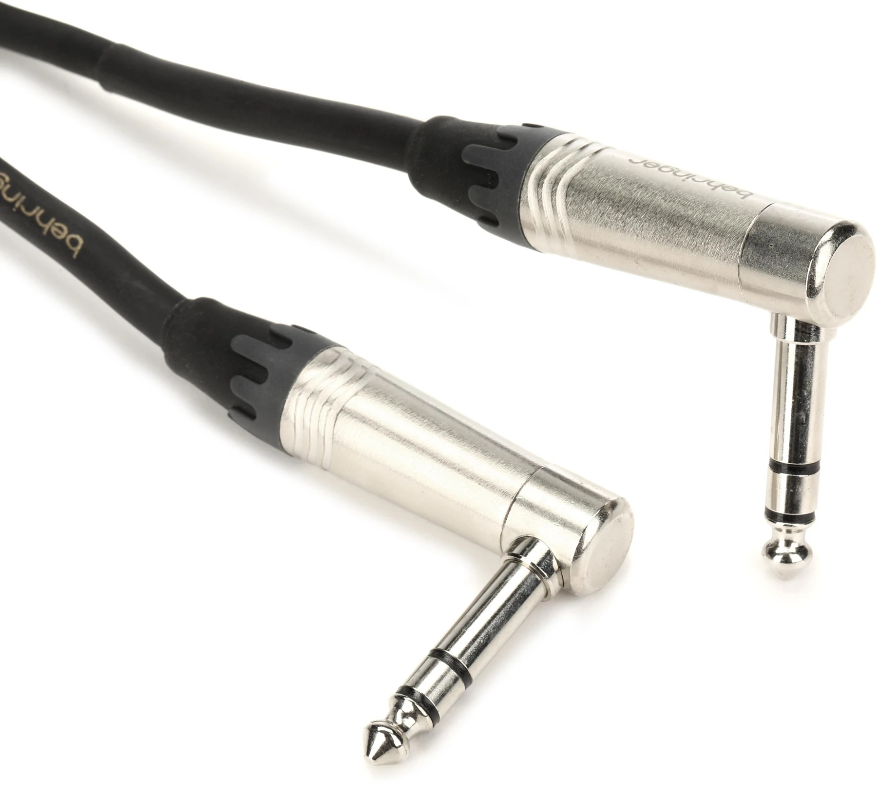 Behringer GIC904SR 1/4英寸TRS公头直角乐器线 - 3英尺