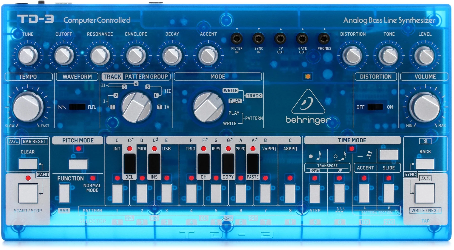 Behringer TD-3-BB 模拟贝斯合成器 - 宝宝蓝