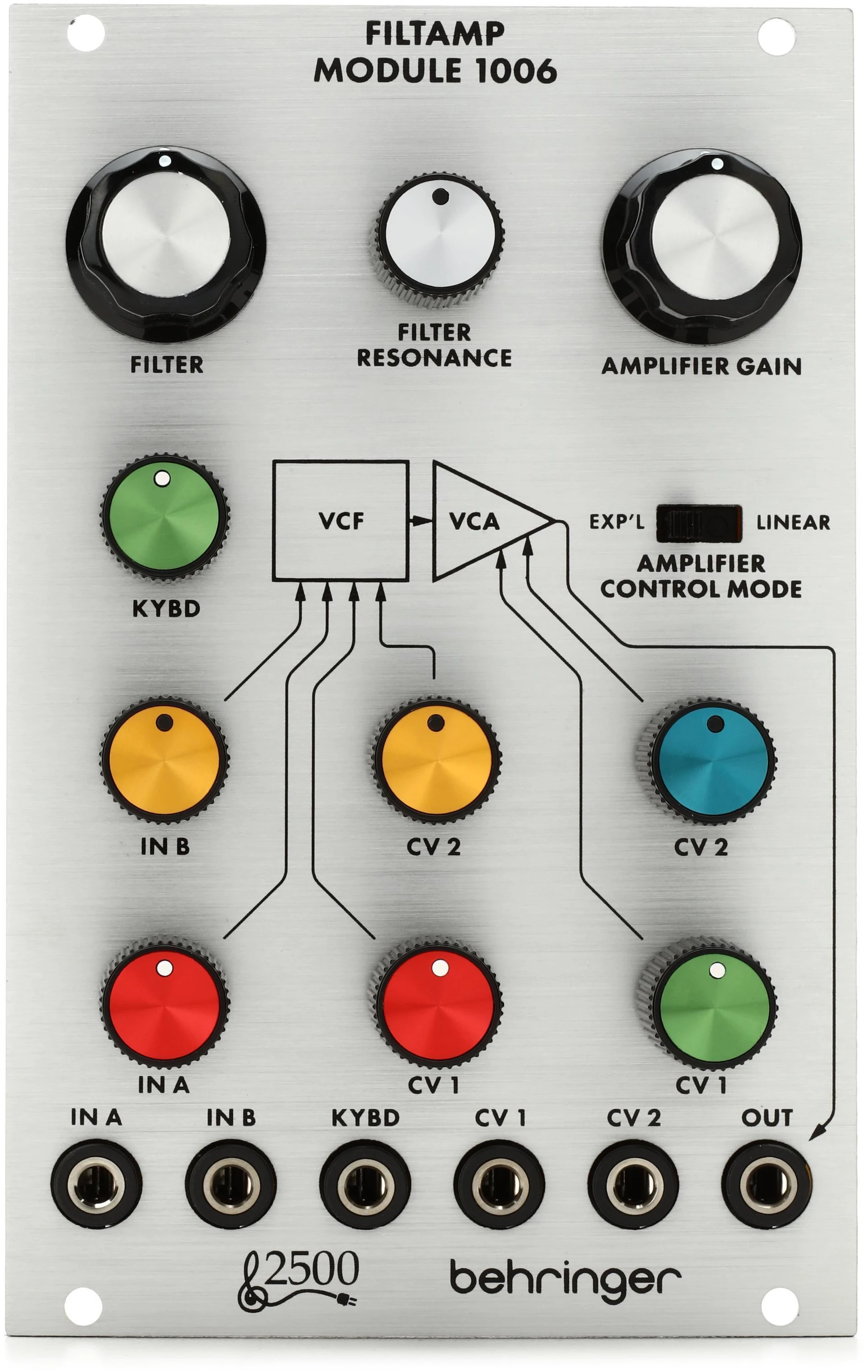 Behringer 1006 Filtamp 24 dB低通VCF和VCA Eurorack模块