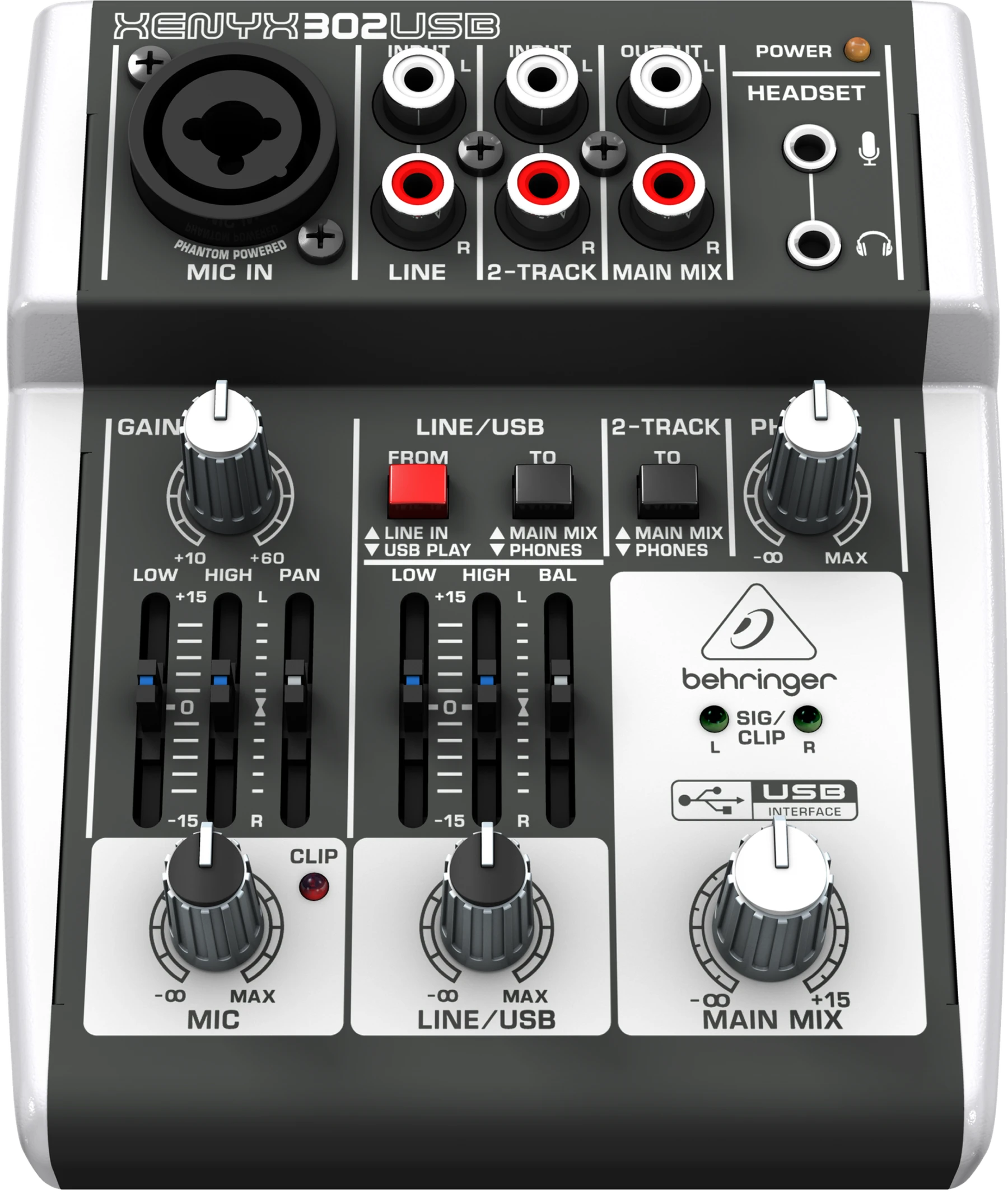 Behringer Xenyx 302USB 带USB的调音台