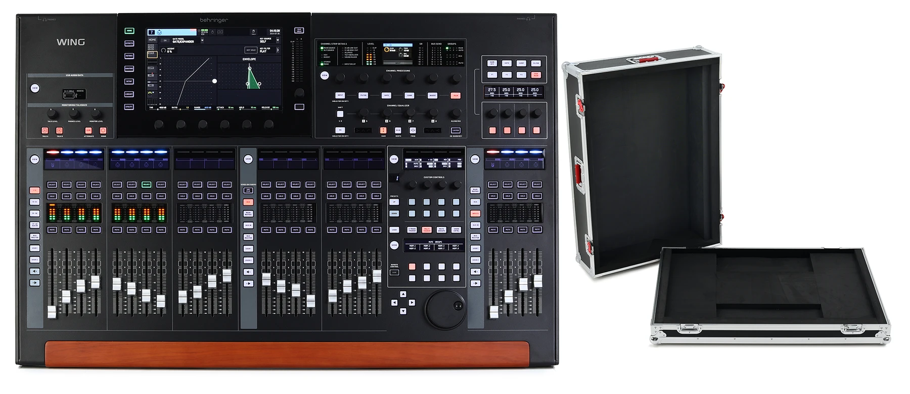 Behringer WING 48通道数字调音台及ATA运输箱 - 黑色