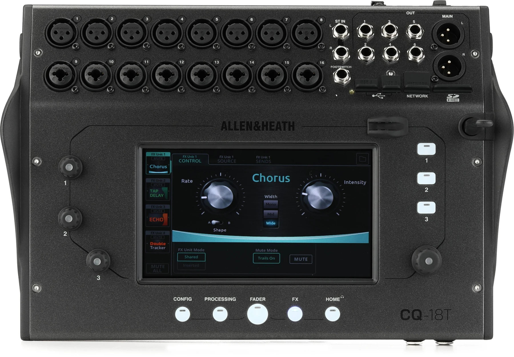 Allen & Heath CQ-18T 16通道数字调音台