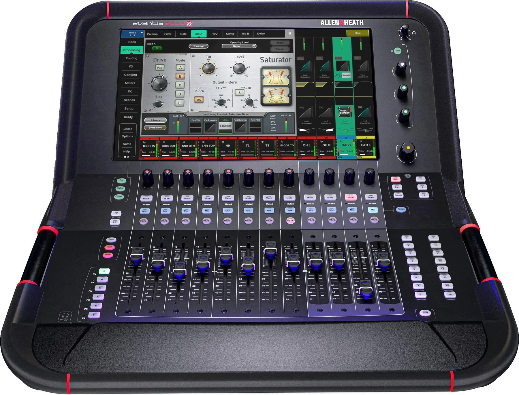 Allen & Heath Avantis Solo Ultra 96通道数字调音台，配备 RackUltra FX 卡和 dPack 插件