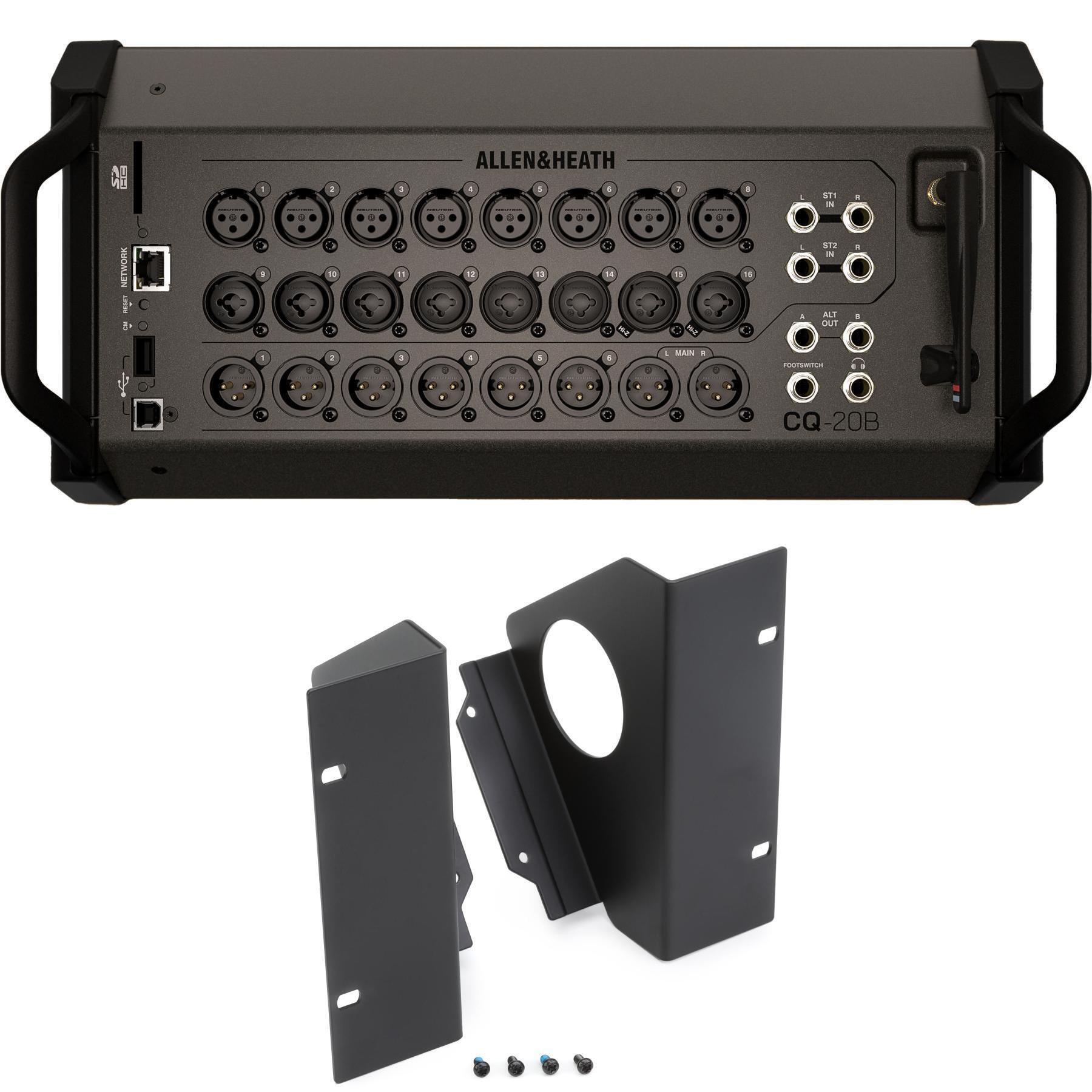 Allen & Heath CQ-20B 20通道机架式数字调音台，配备机架安装套件