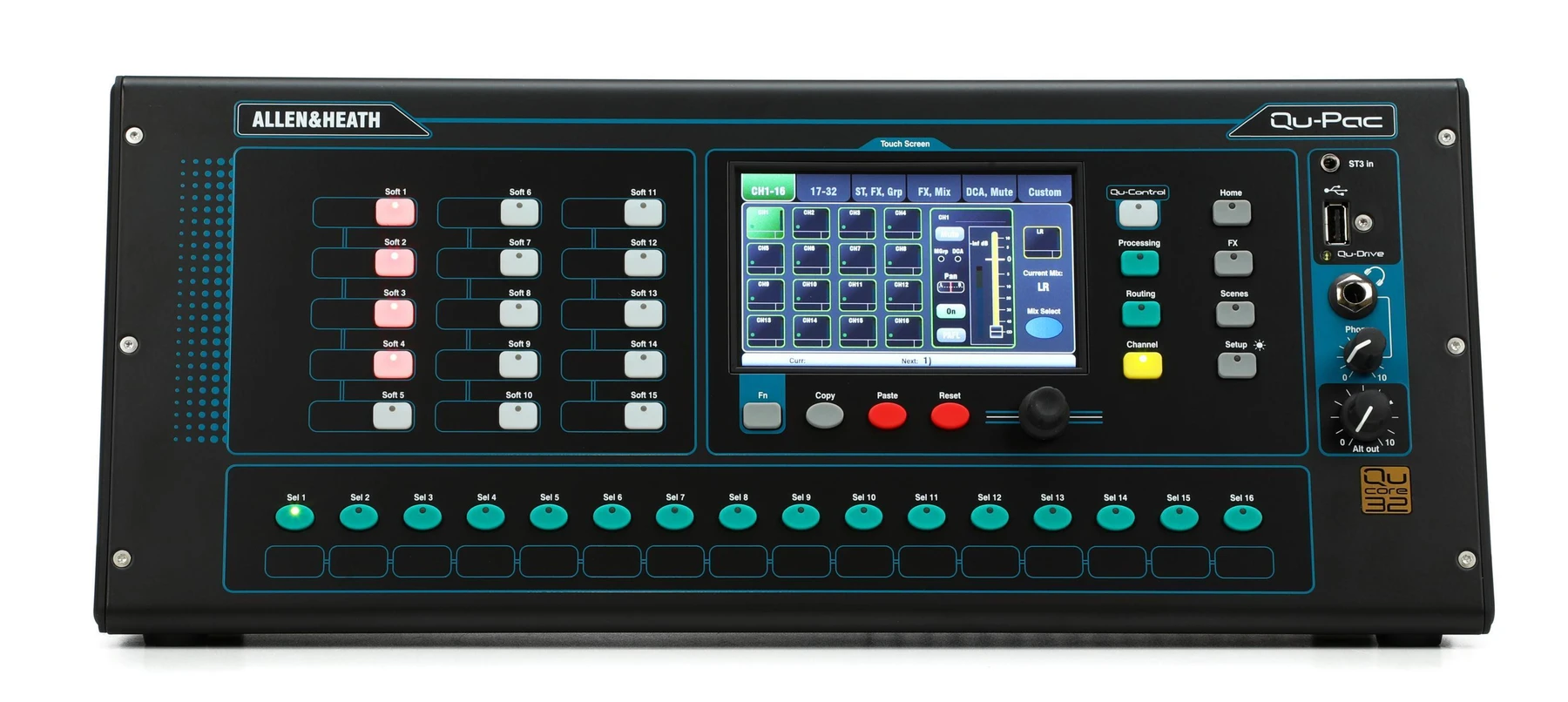 Allen & Heath Qu-Pac 22输入/12输出机架式数字调音台