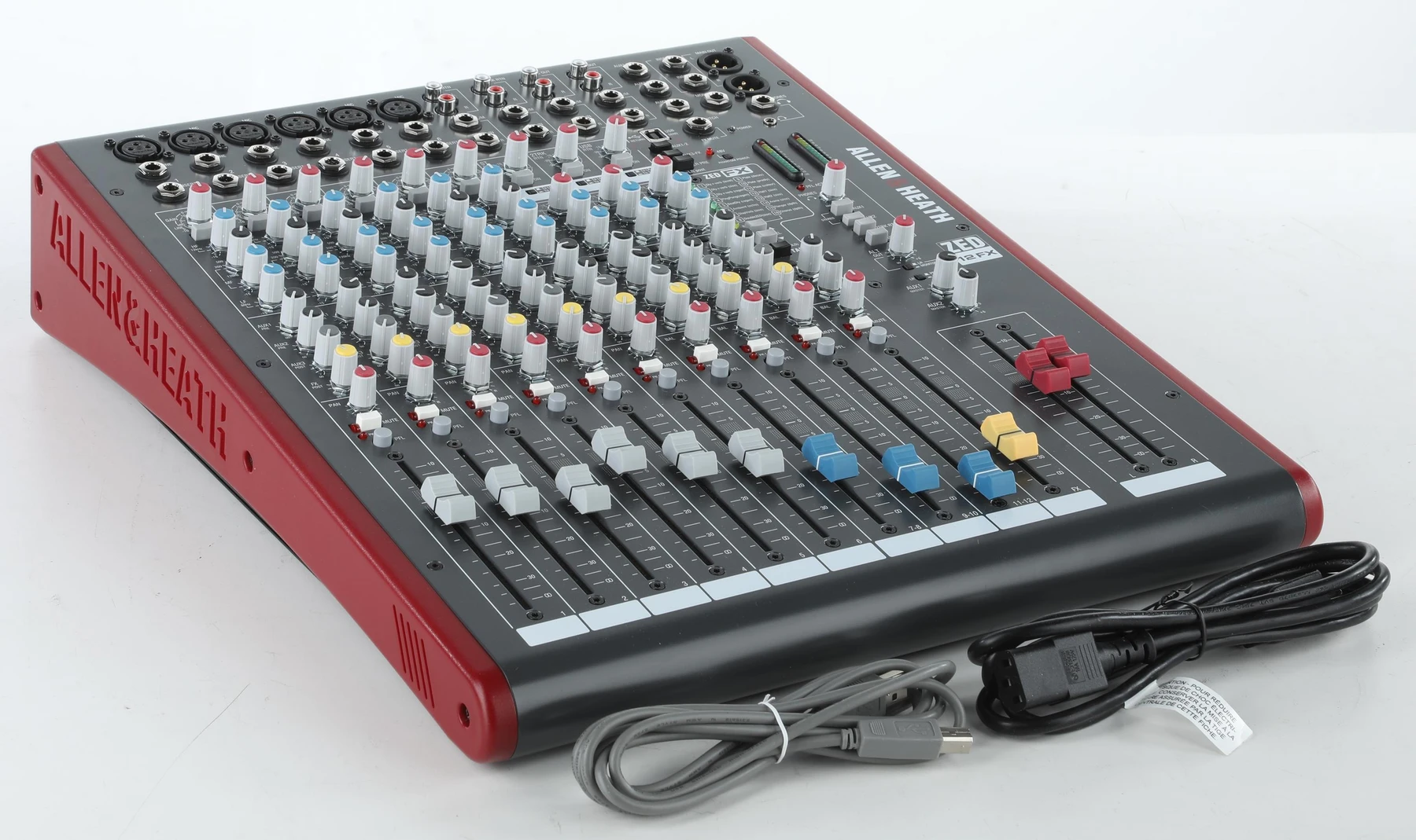 Allen & Heath ZED-12FX 12通道调音台，带USB音频接口和效果器