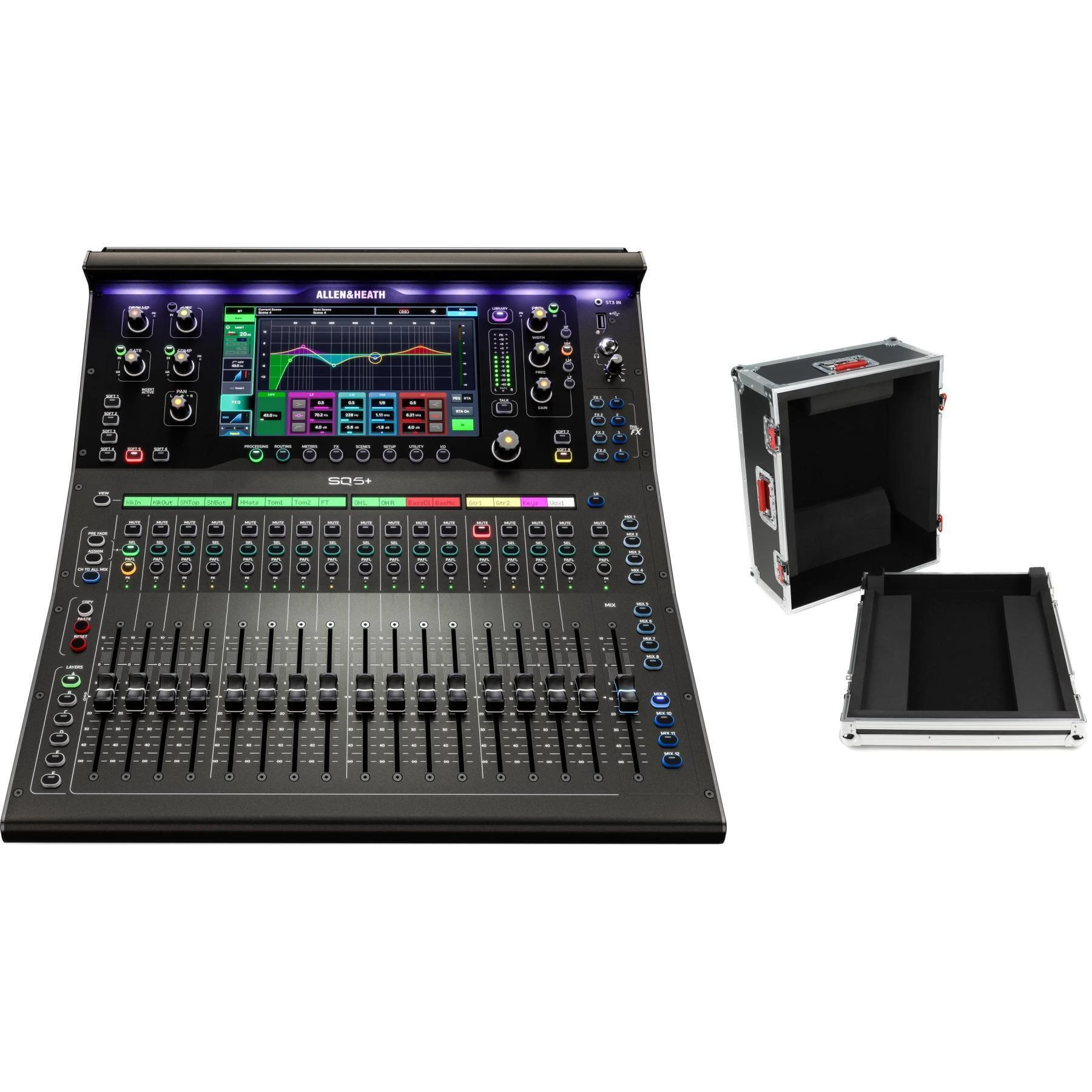 Allen & Heath SQ5+数字调音台，配ATA木制调音台箱