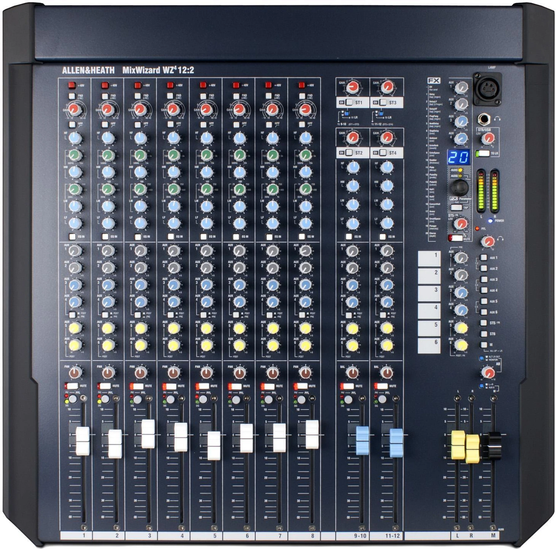Allen & Heath MixWizard WZ4 12:2 调音台，带效果器