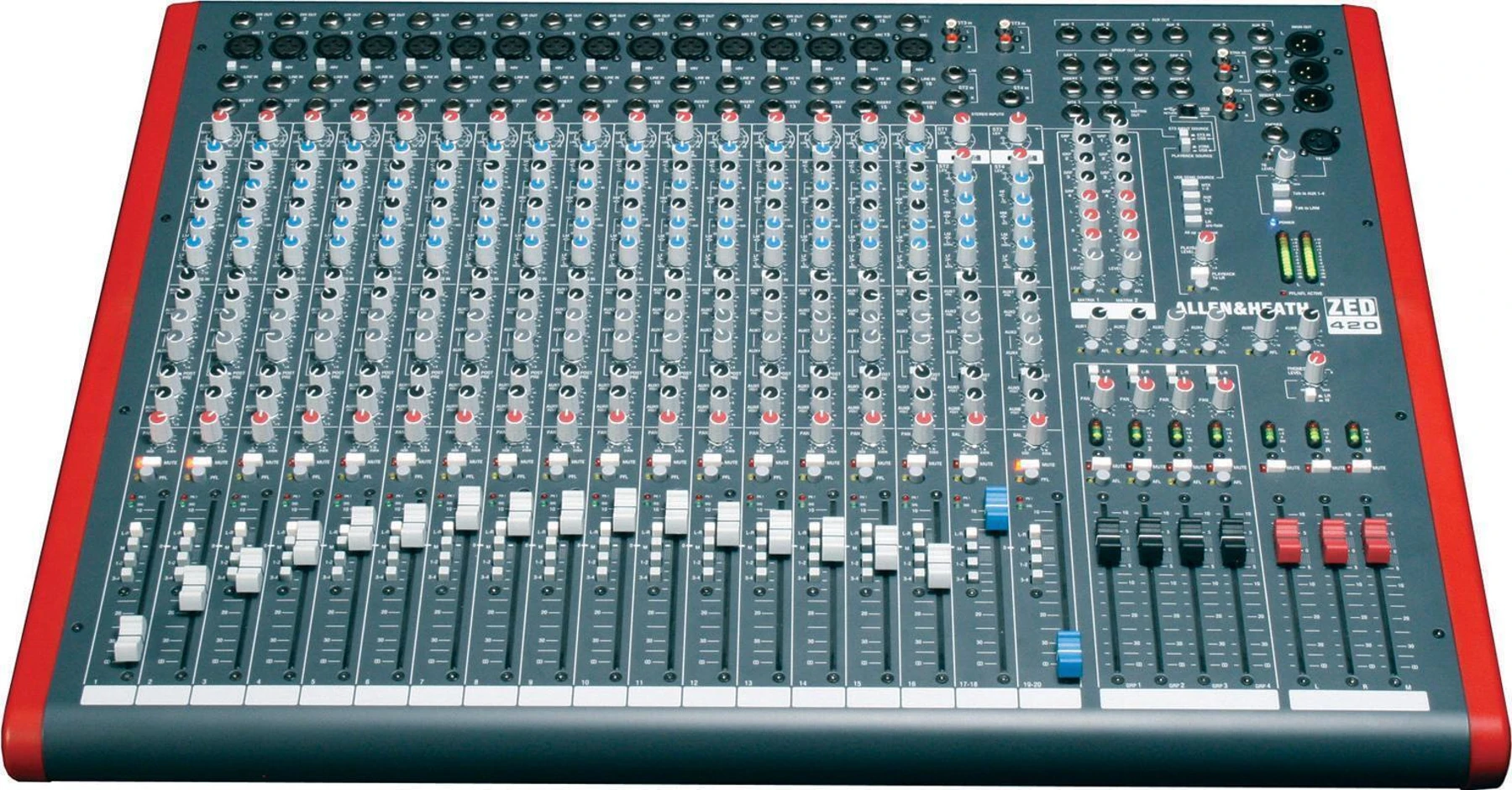 Allen & Heath ZED-420 16通道调音台，带 USB 音频接口