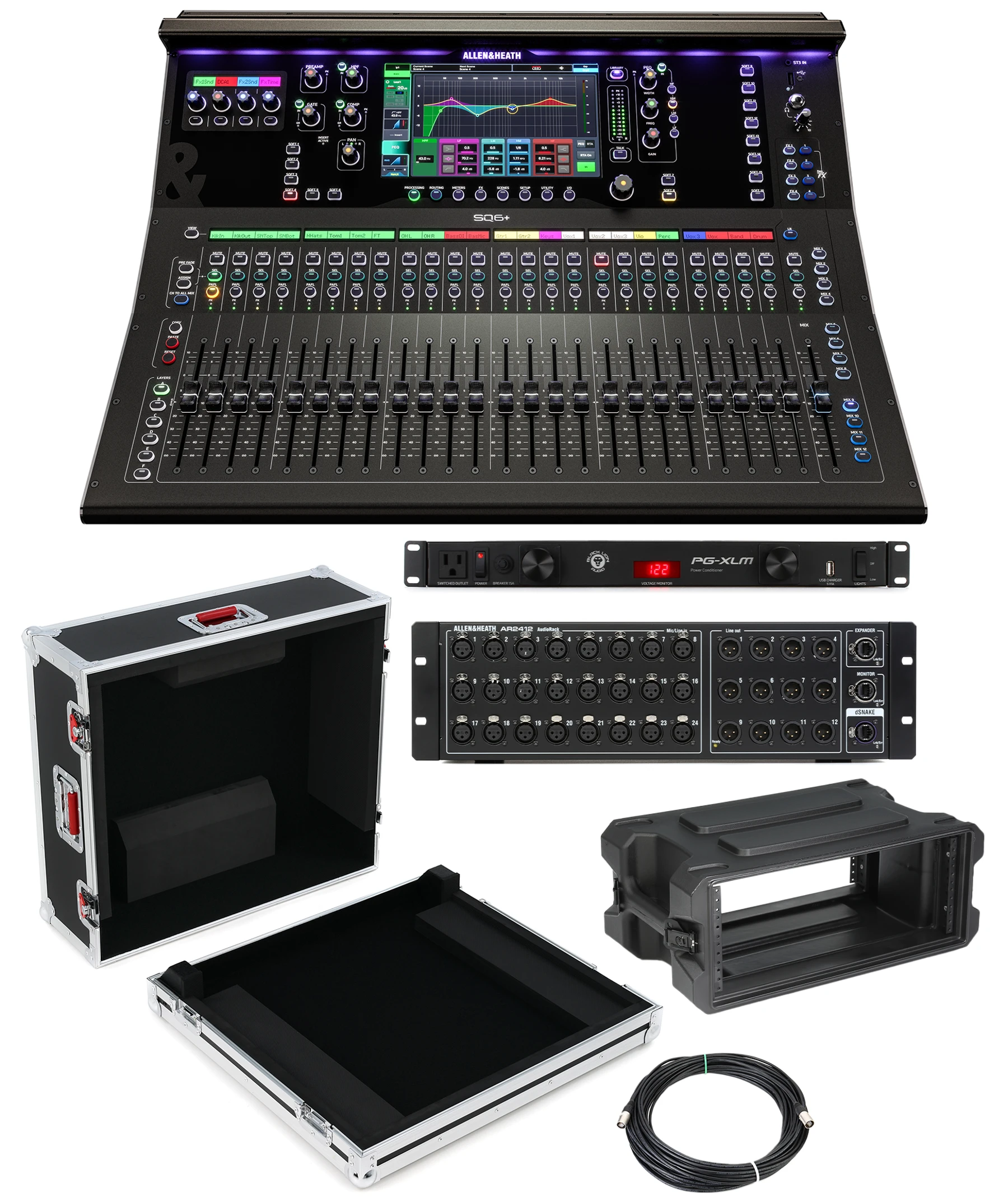Allen & Heath SQ6+ 数字调音台舞台套装