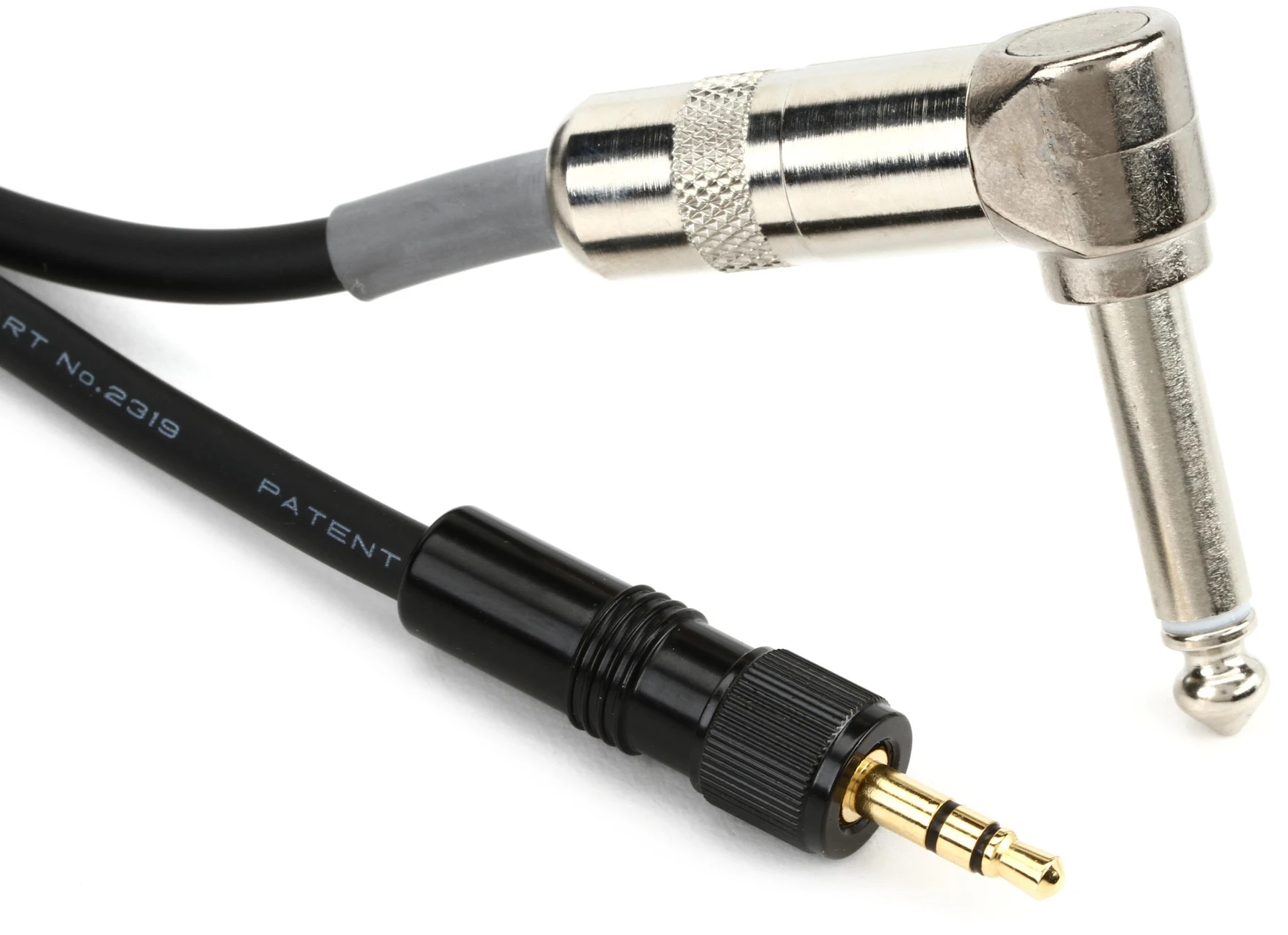 森海塞尔 Ci1REW 用于 Evolution Wireless 腰包发射机的直角吉他线缆