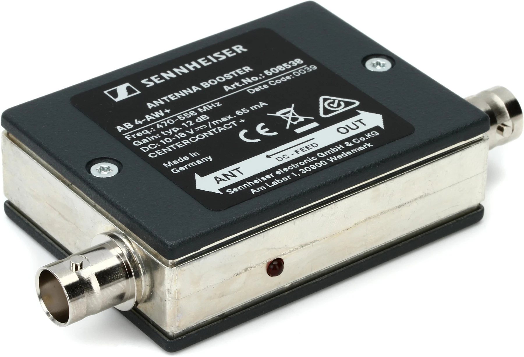 森海塞尔 AB 4-AW+ 串联式天线增益器，470-558 MHz