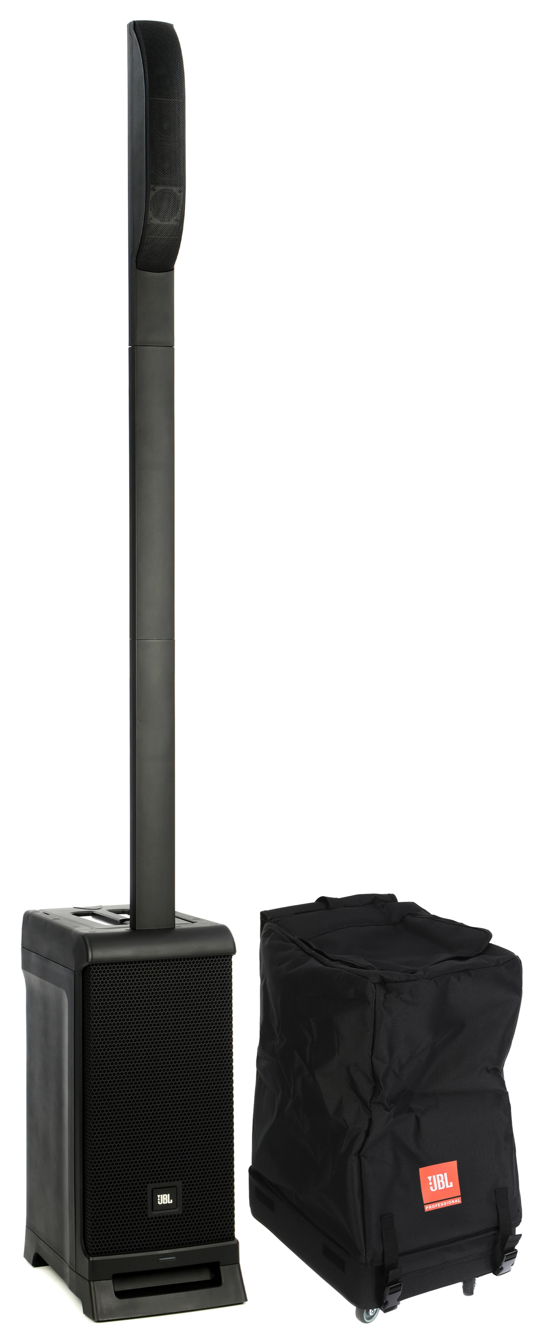 JBL IRX One Powered Column PA Speaker with Bluetooth and Transporter