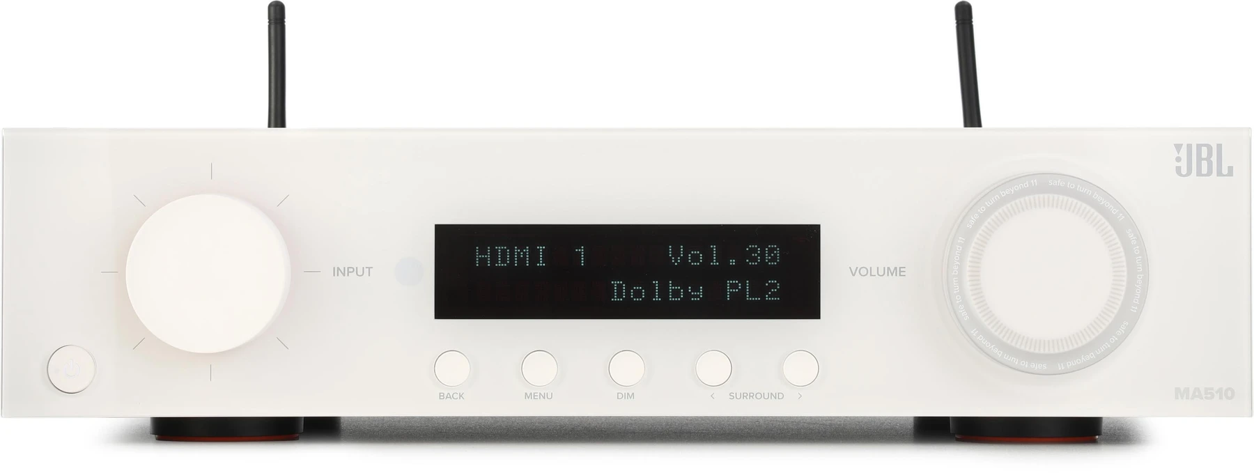 JBL MA510 5.2-channel 8K A/V Receiver - White