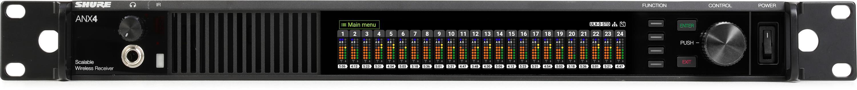 Shure/舒尔 ANX4 数字无线接收机 - Multi-RX多接收型号