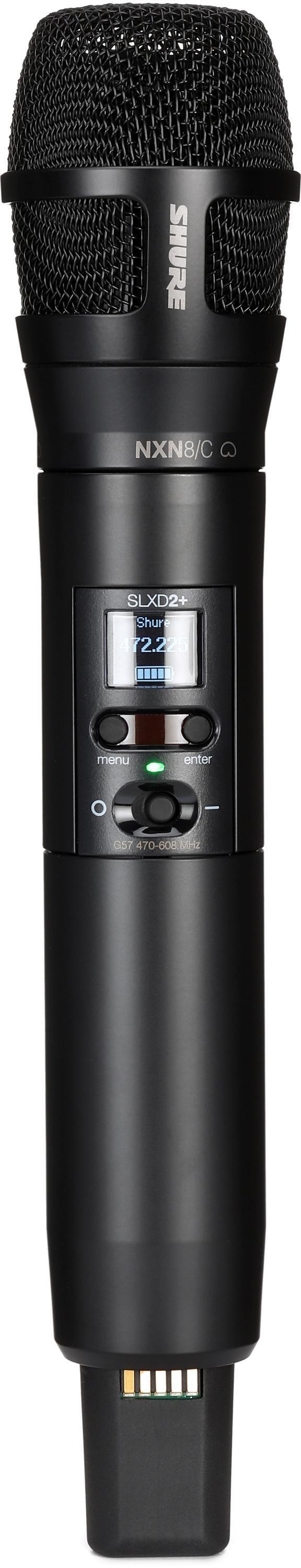 Shure/舒尔 SLXD2+ 无线手持发射机配Nexadyne 8/C话筒麦克风音头