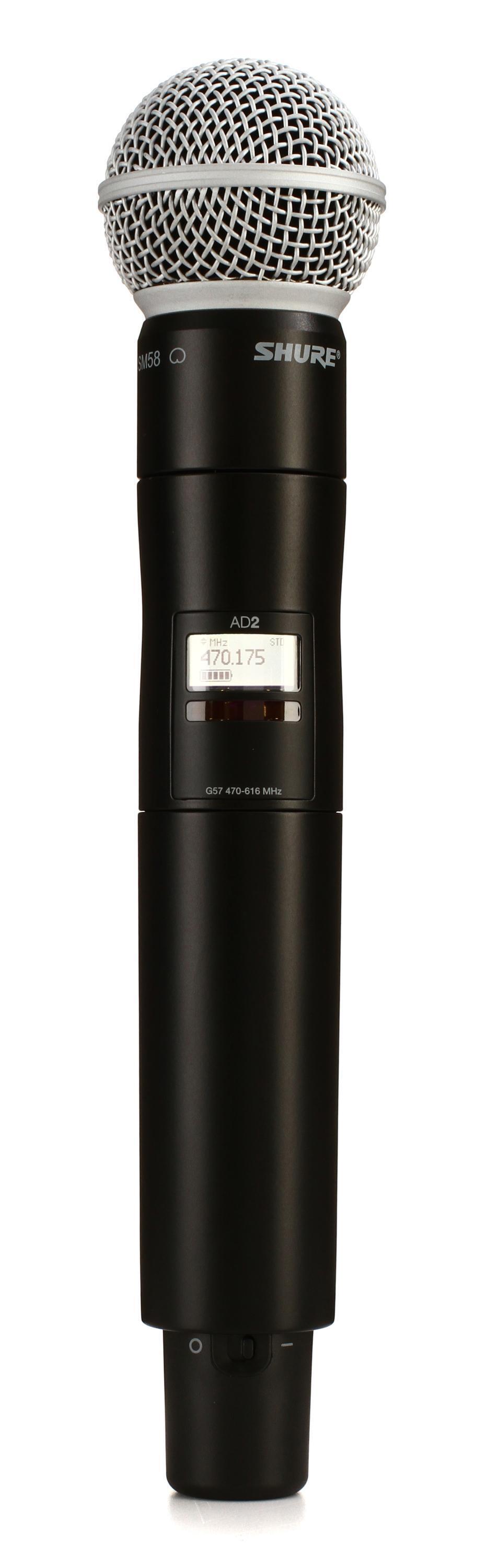 Shure/舒尔 AD2/SM58 无线手持话筒麦克风发射机