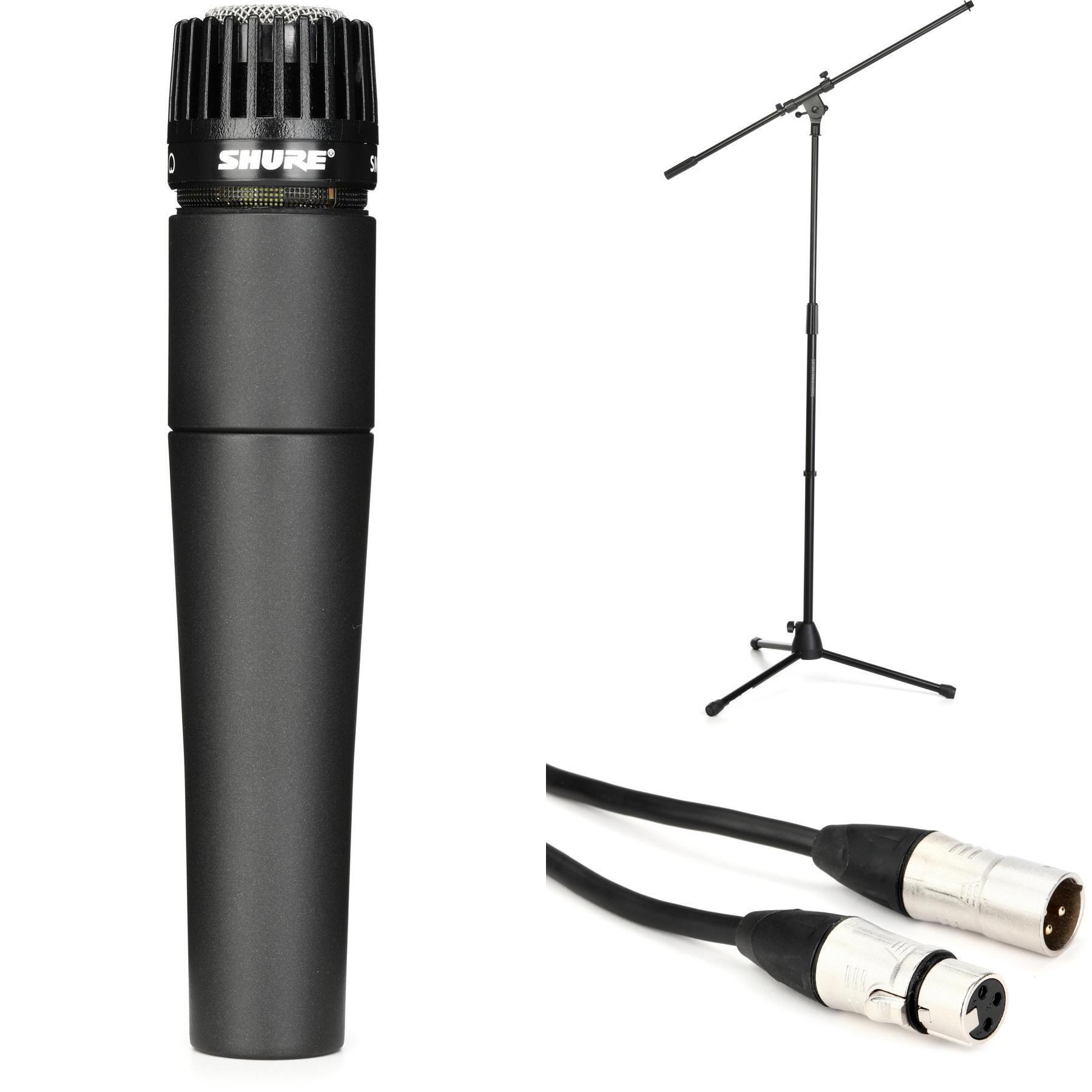 Shure/舒尔 SM57 心形动圈乐器麦克风套装（含支架与线缆）