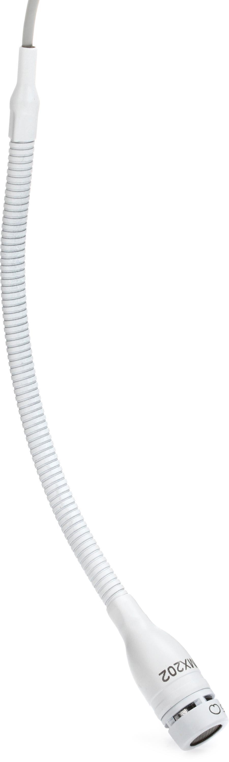 Shure/舒尔 MX202W-A/C Microflex吊装心形麦克风 - 白色