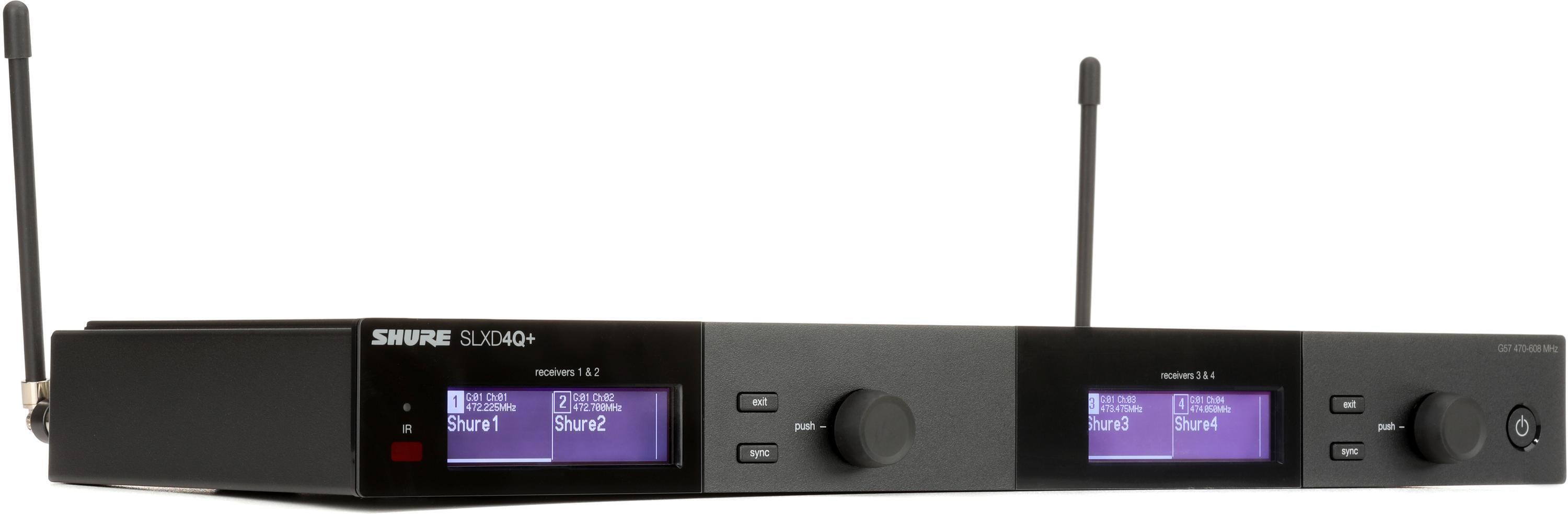 Shure/舒尔 SLXD4Q+ 4通道无线腰包系统